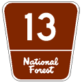 Federal Forest Highway Marker