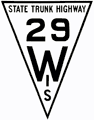 Wisconsin State Trunk Highway Marker 1921
