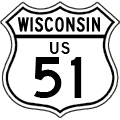 Wisconsin US Highway Marker