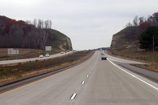 BYPASS US-53 north cut near Melby St