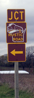 Rustic Road Junction Marker