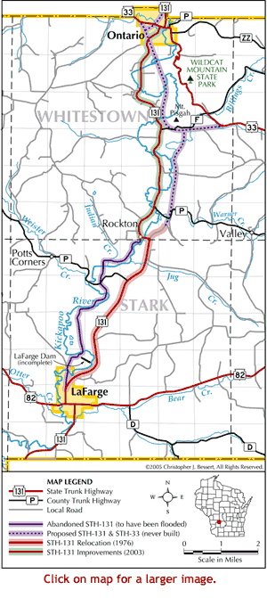 STH-131 Kickapoo Valley map