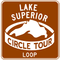 Lake Superior Circle Tour Look route marker