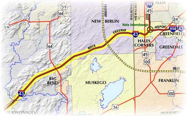 Map of Rock Freeway
