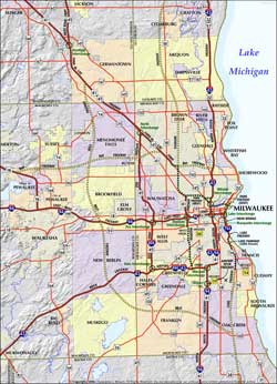 Milwaukee Area Freeway Map