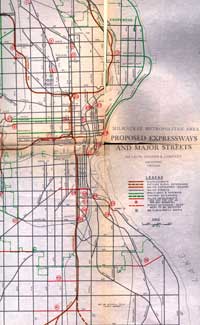 Proposed 1949 Milwaukee Expressway System